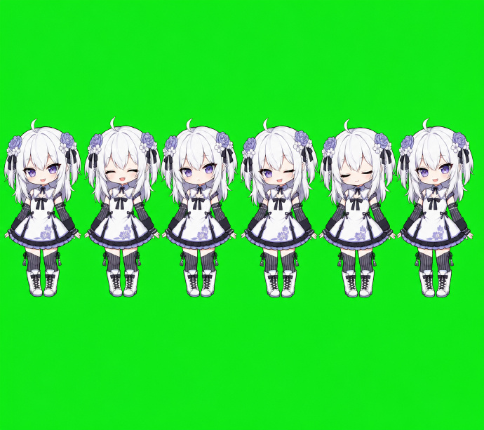 Chibi Desktop Pet Sprite Sheet