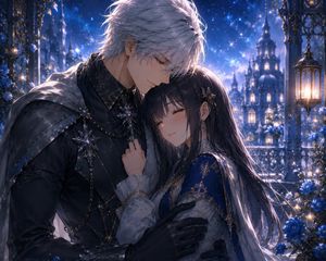 Romantic Gothic Anime Couple