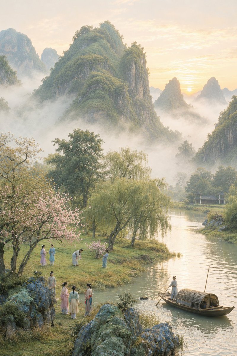Pastel Chinese Landscape Expansion example 2