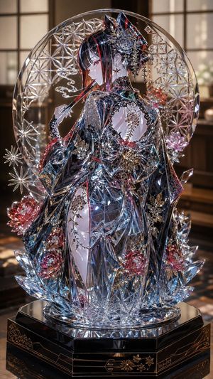 Edo Kiriko Gothic Kimono Glass Maiden