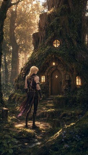 Blond Adventurer at Tree Cottage
