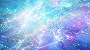 Iridescent Liquid Ripple Wallpaper