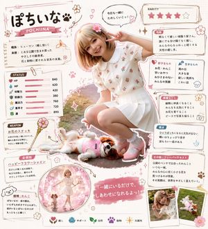 Kawaii RPG Character Profile Sheet