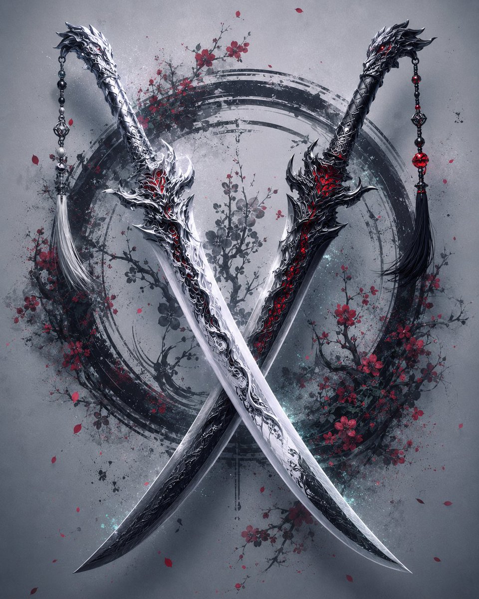 Crossed Dark Eastern Fantasy Halberds example 3