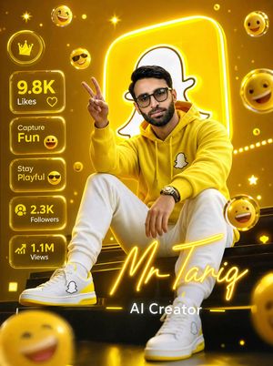 Golden Snapchat Creator Poster