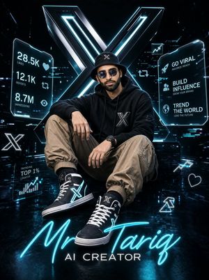 Futuristic AI Creator Poster