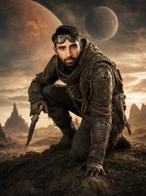 Post-Apocalyptic Alien Wasteland Warrior