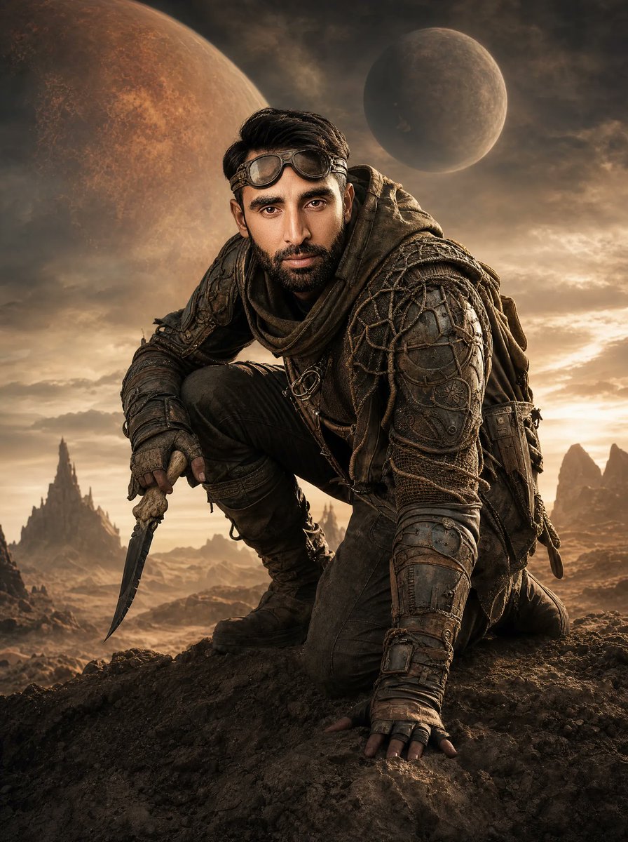 Post-Apocalyptic Alien Wasteland Warrior
