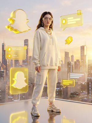 Luxury Snapchat Neon Fashion Portrait