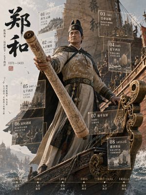 Zheng He 3D Historical Archive Poster