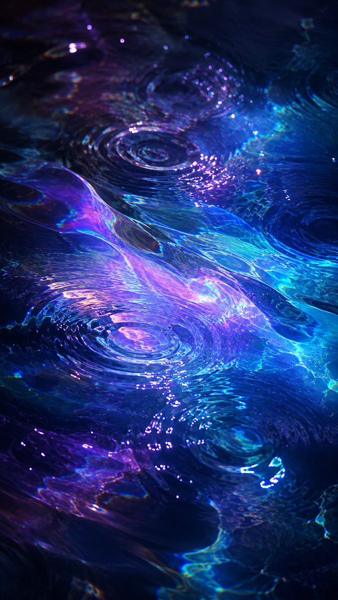 Iridescent Water Phone Wallpaper 缩略图 3