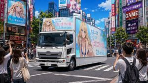 Anime Idol Ad Truck in Japan