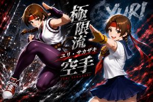 Yuri Sakazaki Anime Battle Poster