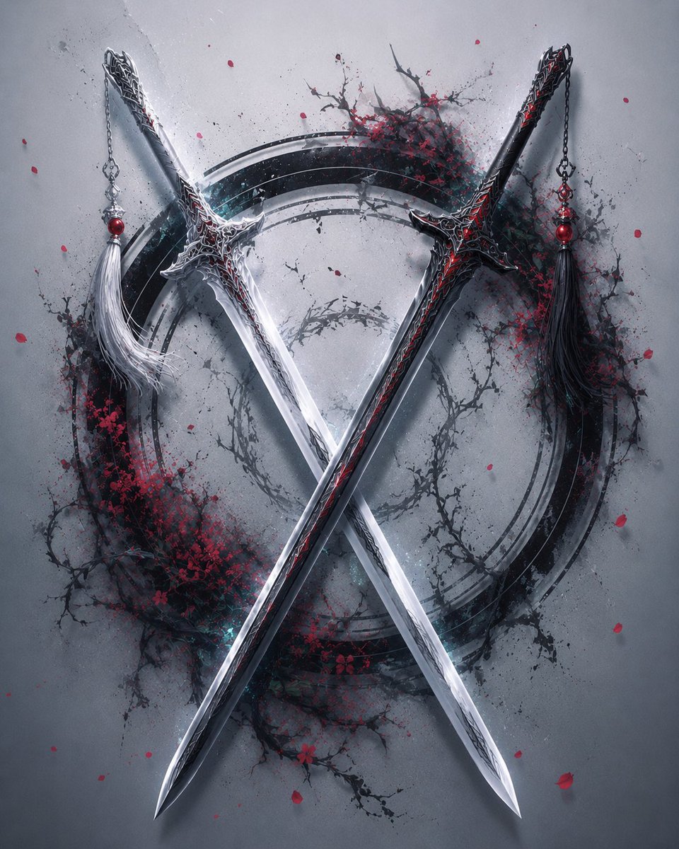Crossed Eastern Dark Fantasy Polearms example 2
