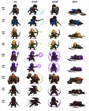 Fantasy RPG Character Sprite Sheet