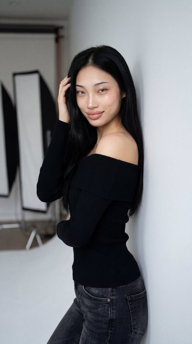 Sample output image for Korean Fashion Studio Portrait