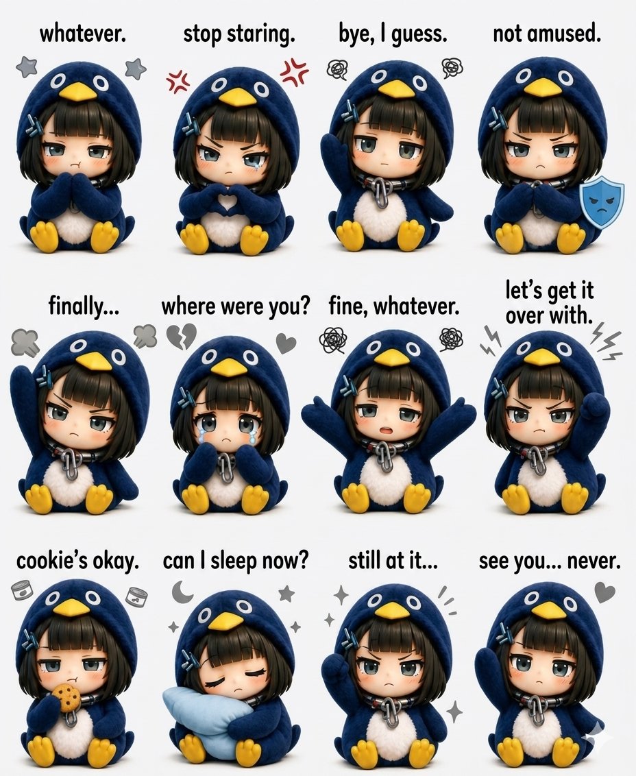 Game Asset - Kawaii Chibi Sticker Sheet - Image 2