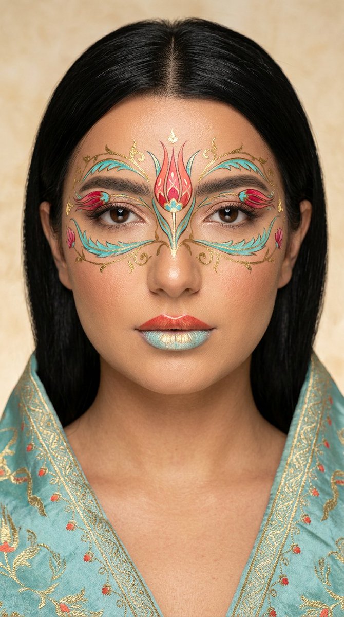 Sample output image for Ottoman Tulip Editorial Makeup Portrait