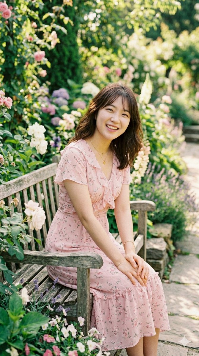 Sample output image for Sunlit Garden Portrait