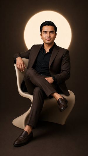 Cinematic Studio Suit Portrait