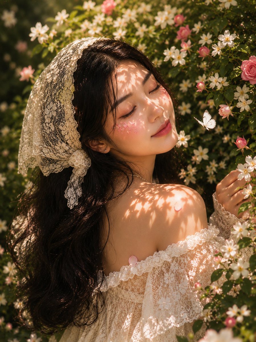 Golden Hour Floral Portrait example 2