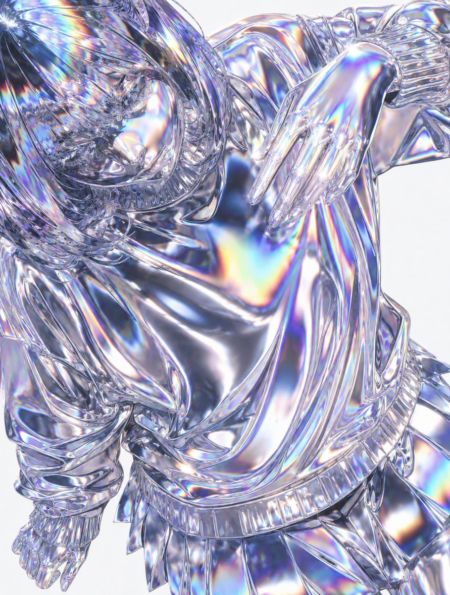 Liquid Chrome and Holographic Transformation example 3