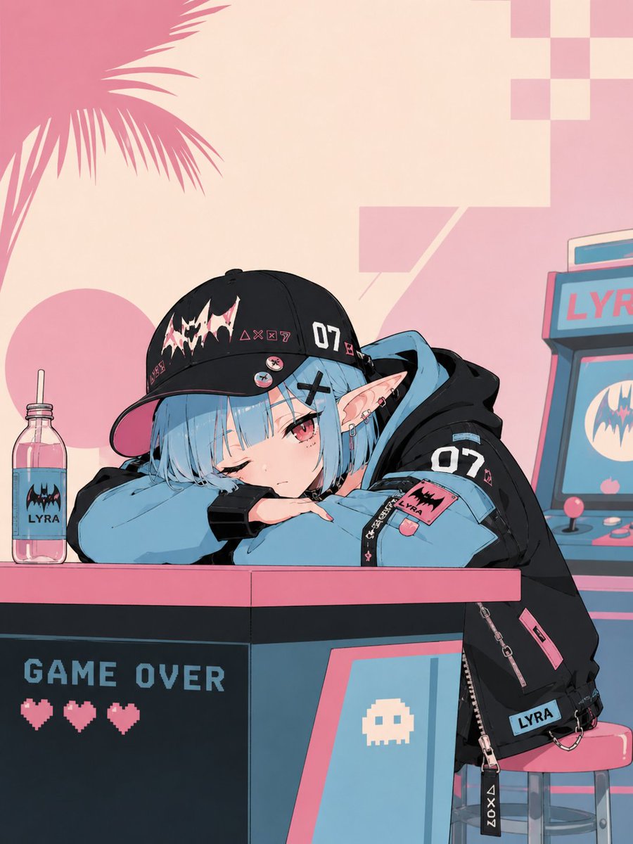 Minimalist Retro Anime Template reference image 1