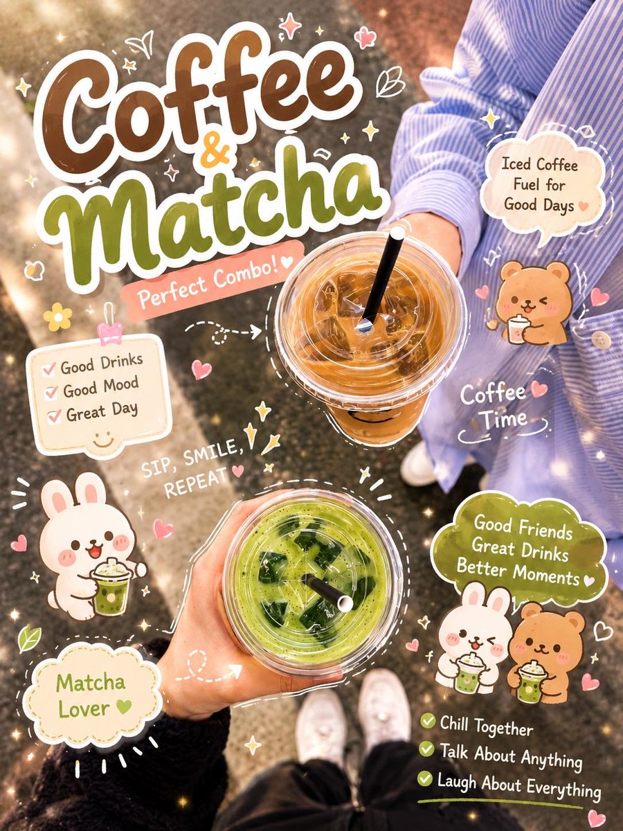 Kawaii Food Advertisement Poster example 4