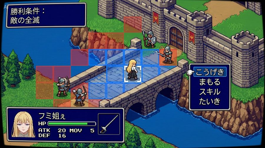 टैक्टिकल सिमुलेशन RPG सीन प्रॉम्प्ट