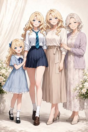Four-Generation Family Portrait Prompt