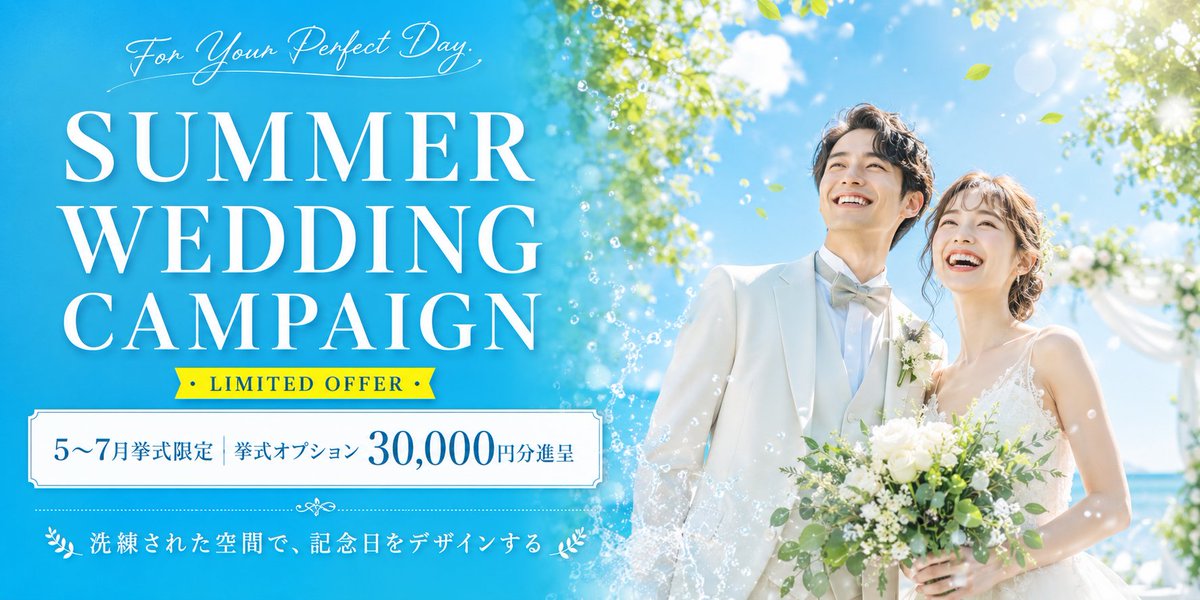 Summer Wedding Campaign Banner