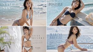 Fashion Magazine Swimwear Layout