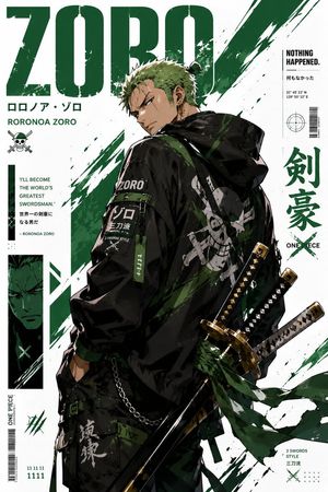 Stylized Anime Streetwear Poster