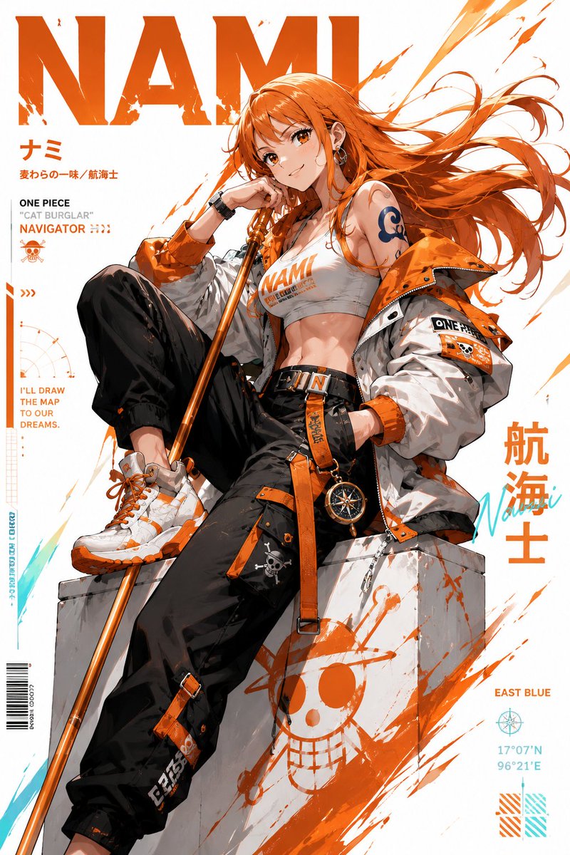 Stylized Anime Streetwear Poster example 2