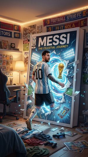 Messi Comic Portal Bedroom