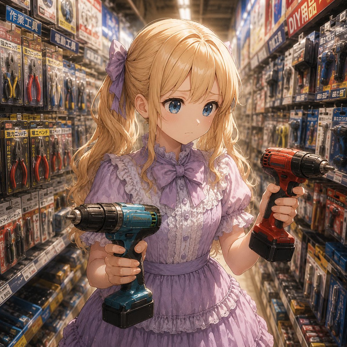 Anime Hardware Store Worker