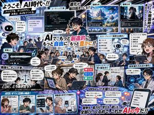 Dense Anime AI Era Poster