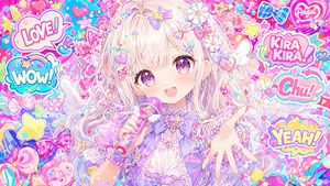 Maximalist Kawaii Angel Sticker Collage