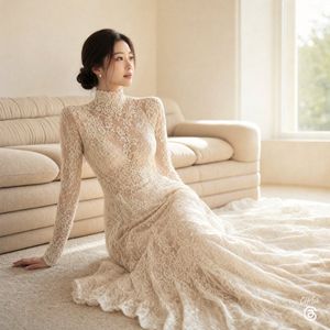 Sunlit Lace Bridal Portrait