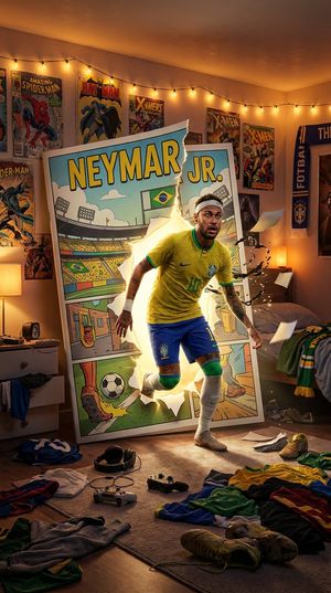 Neymar Comic Portal Bedroom