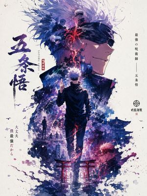 Satoru Gojo Anime Propaganda Poster