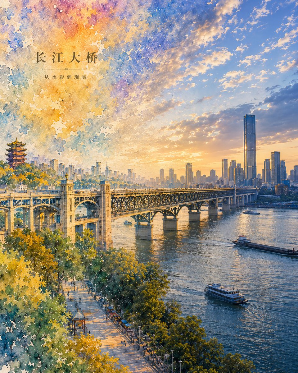 Watercolor to Reality Beijing CBD Poster example 4