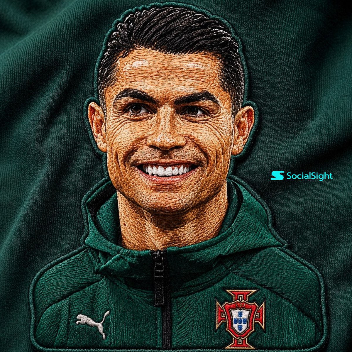 Sample output image for Detailed Embroidery Portrait Effect