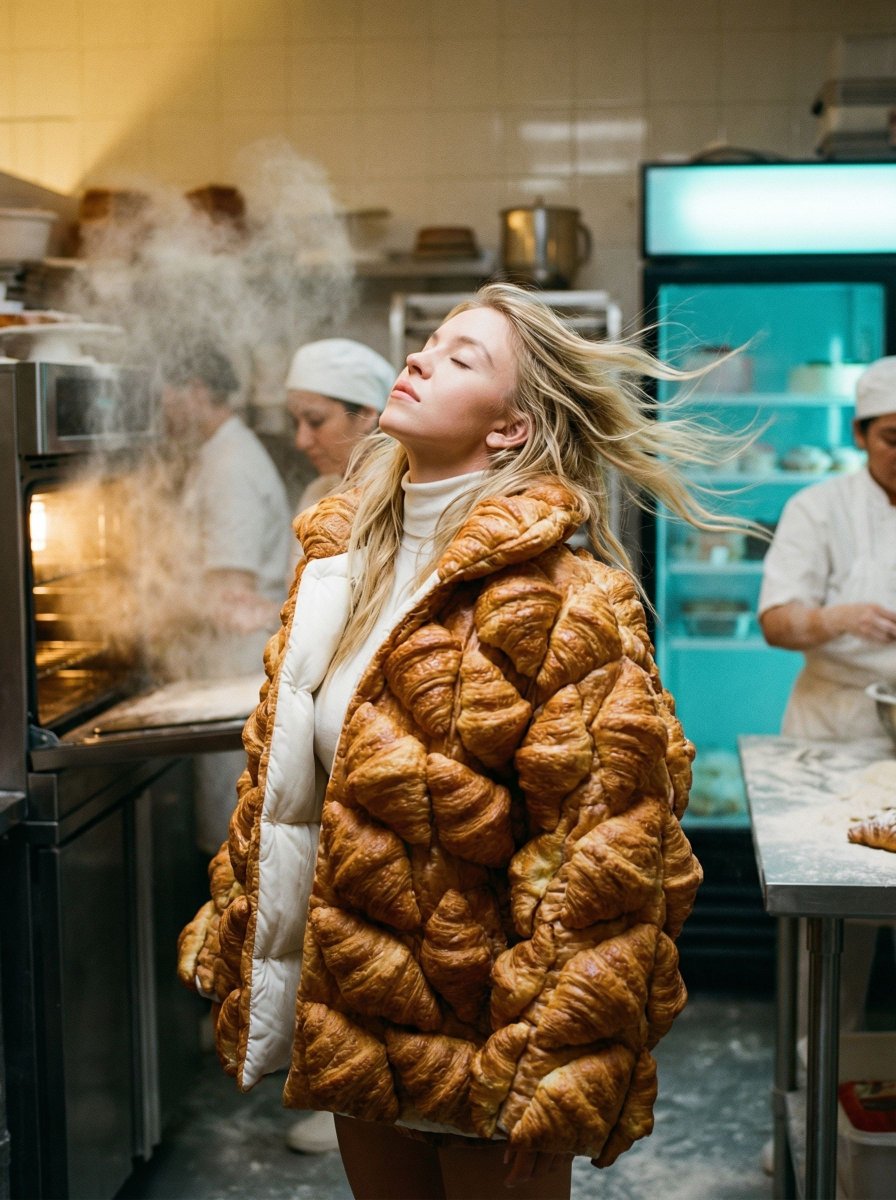 Product Marketing - Surreal Croissant Puffer Fashion - Image 1