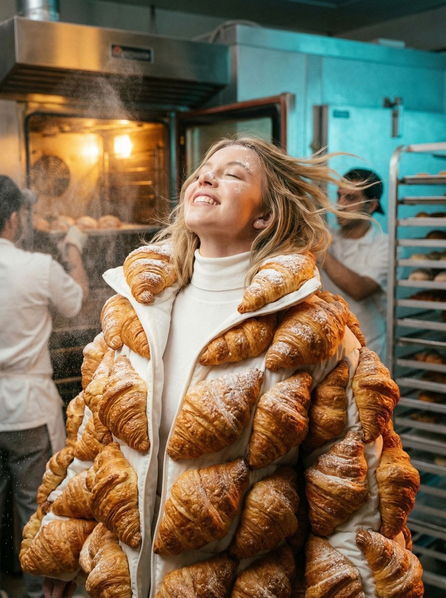 Product Marketing - Surreal Croissant Puffer Fashion - Image 2