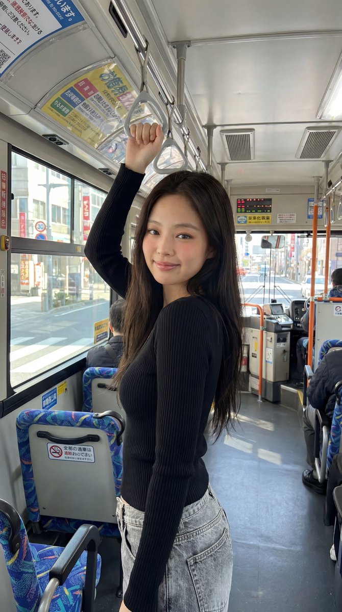 Profile / Avatar - Korean Girl Japanese Bus Travel - Image 1