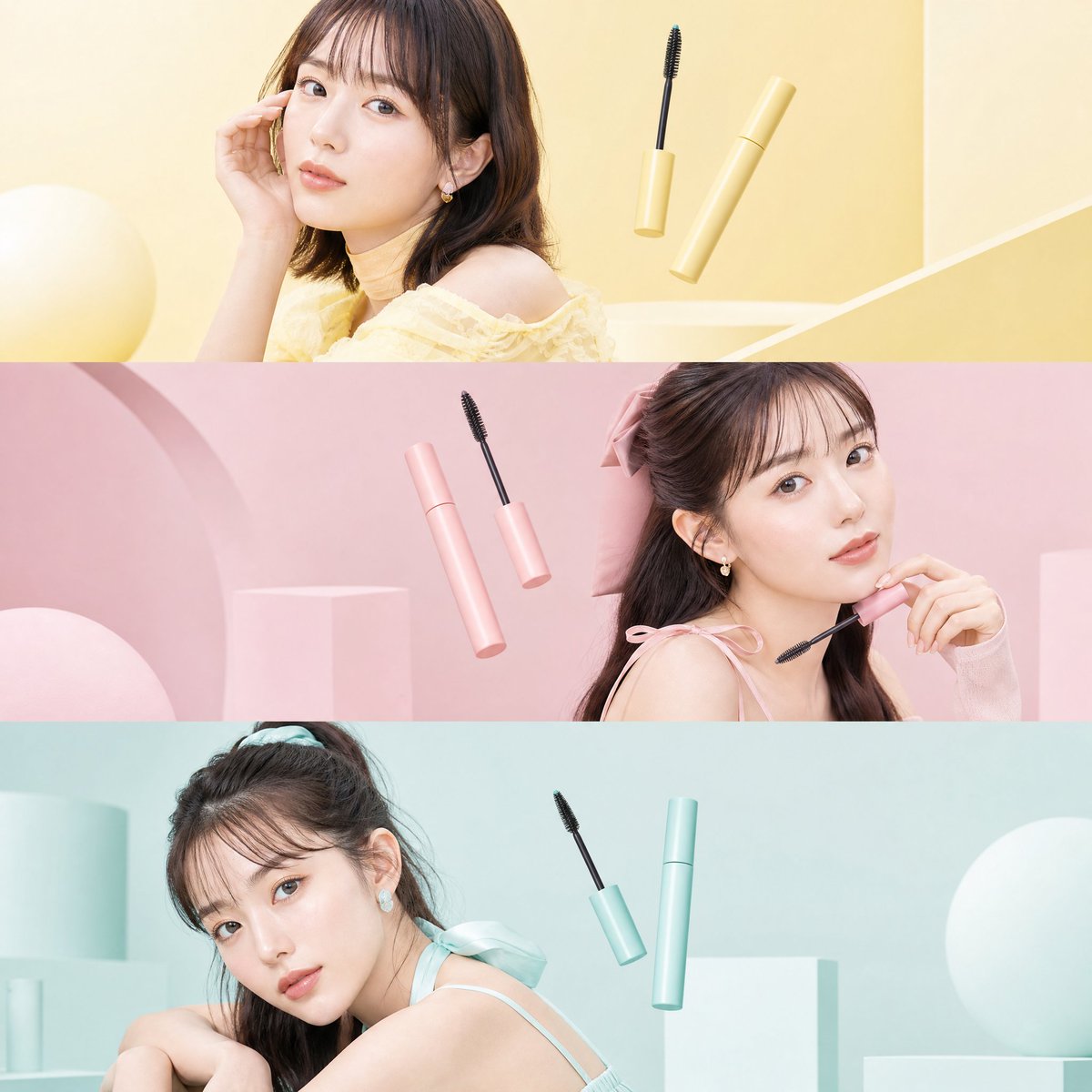 Social Media Post - Japanese Beauty Editorial Collage（中文提示词）
