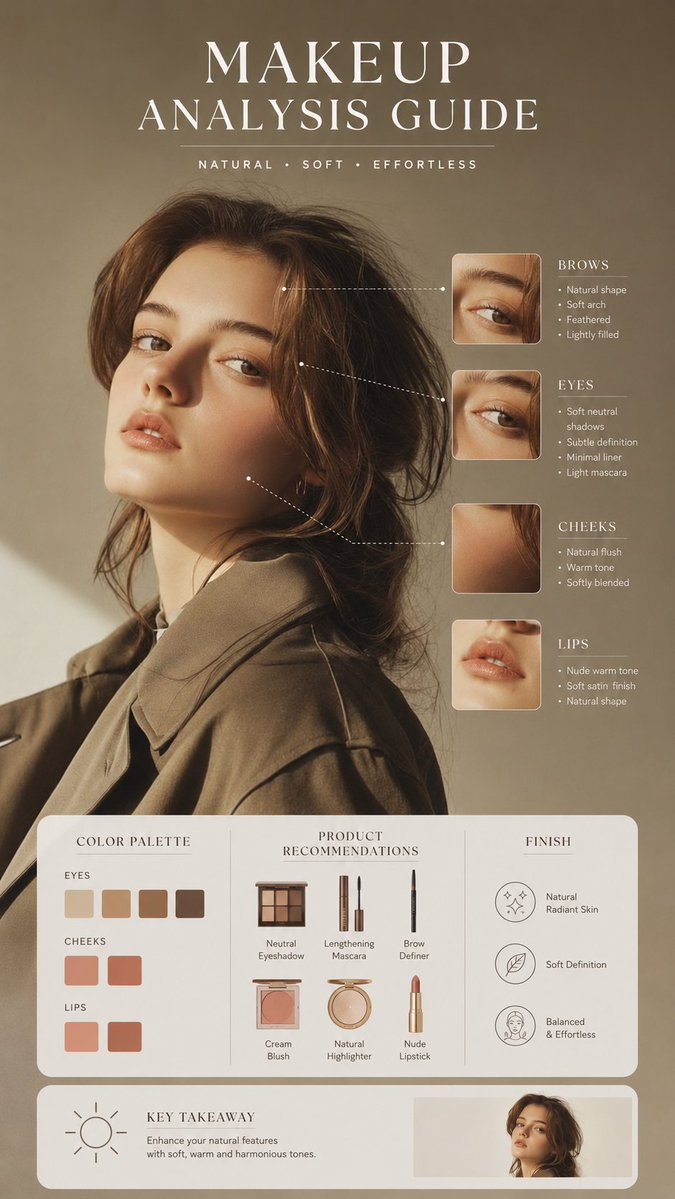 信息图 / Edu 视觉图 - Beauty Magazine Makeup Analysis Guide