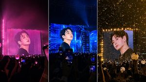 K-Pop Jumbotron Concert Collage