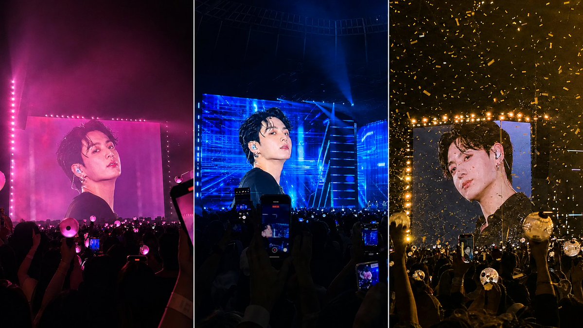 K-Pop Jumbotron Concert Collage